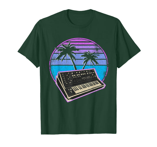 Synthwave Vintage Retrowave Pastel Goth Analog Synthesizer T-Shirt