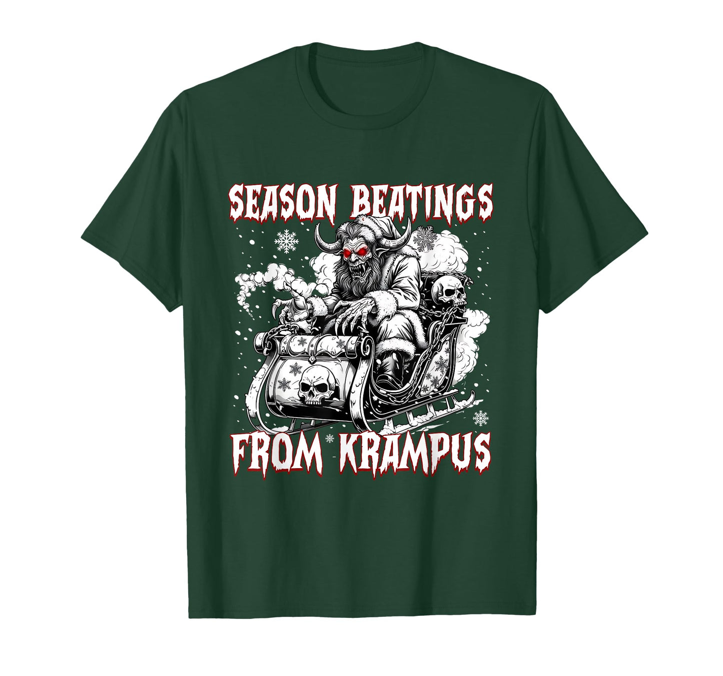 Season Beatings from Krampus Horror Xmas T-Shirt