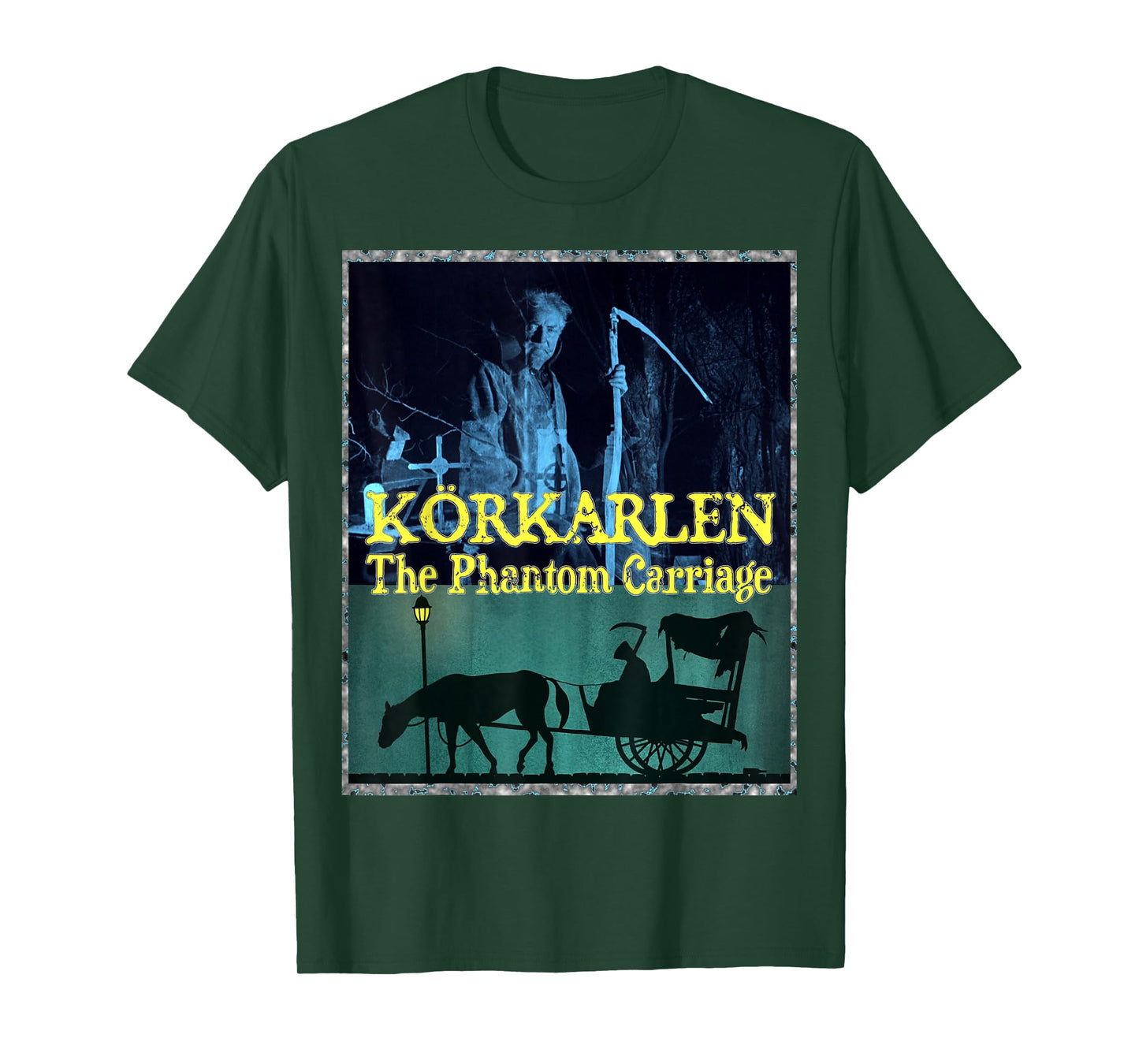 Vintage Classic Horror Körkarlen The Phantom Carriage T-Shirt