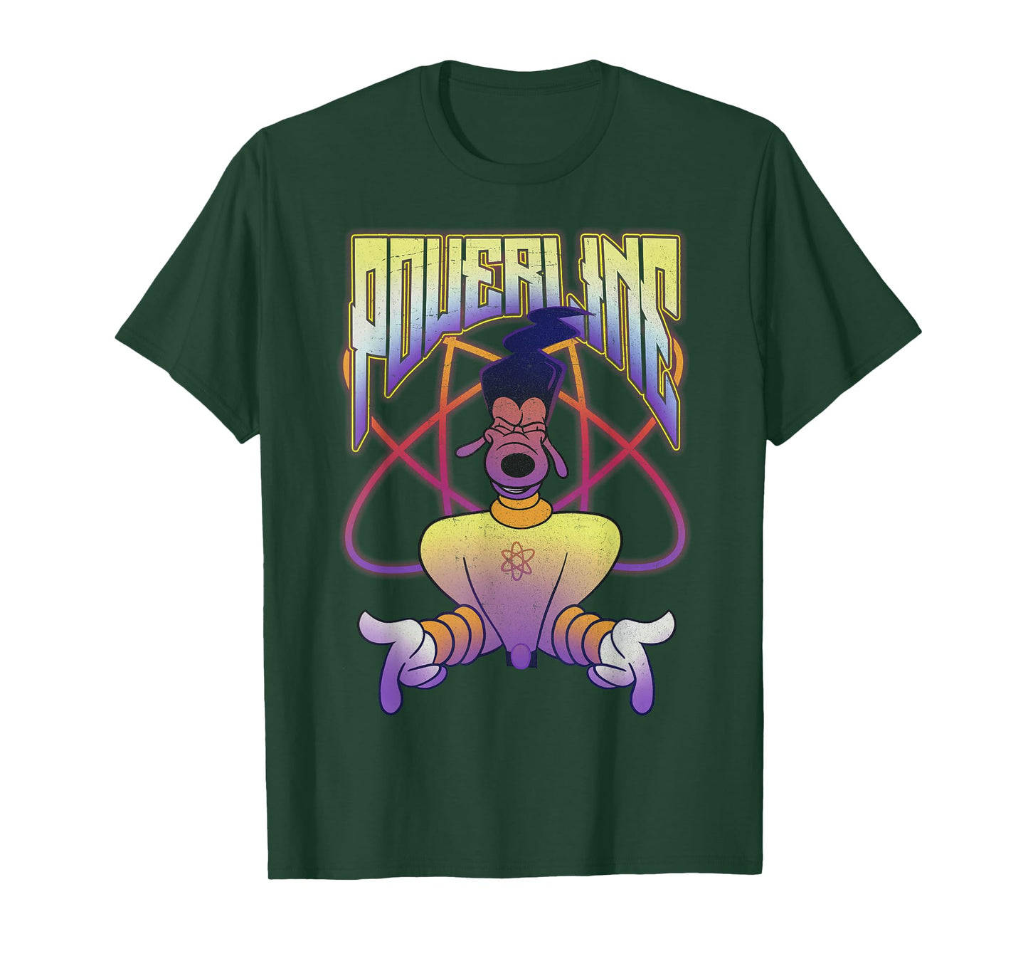 Disney A Goofy Movie Powerline Logo Portrait Short Sleeve T-Shirt