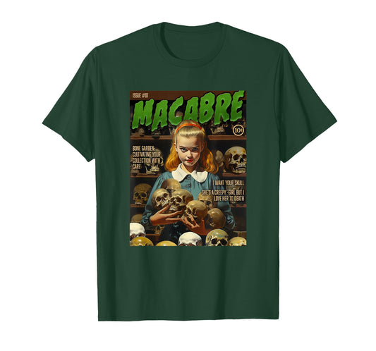 Skull Collector 1950s Horror Comic Cover T-Shirt
