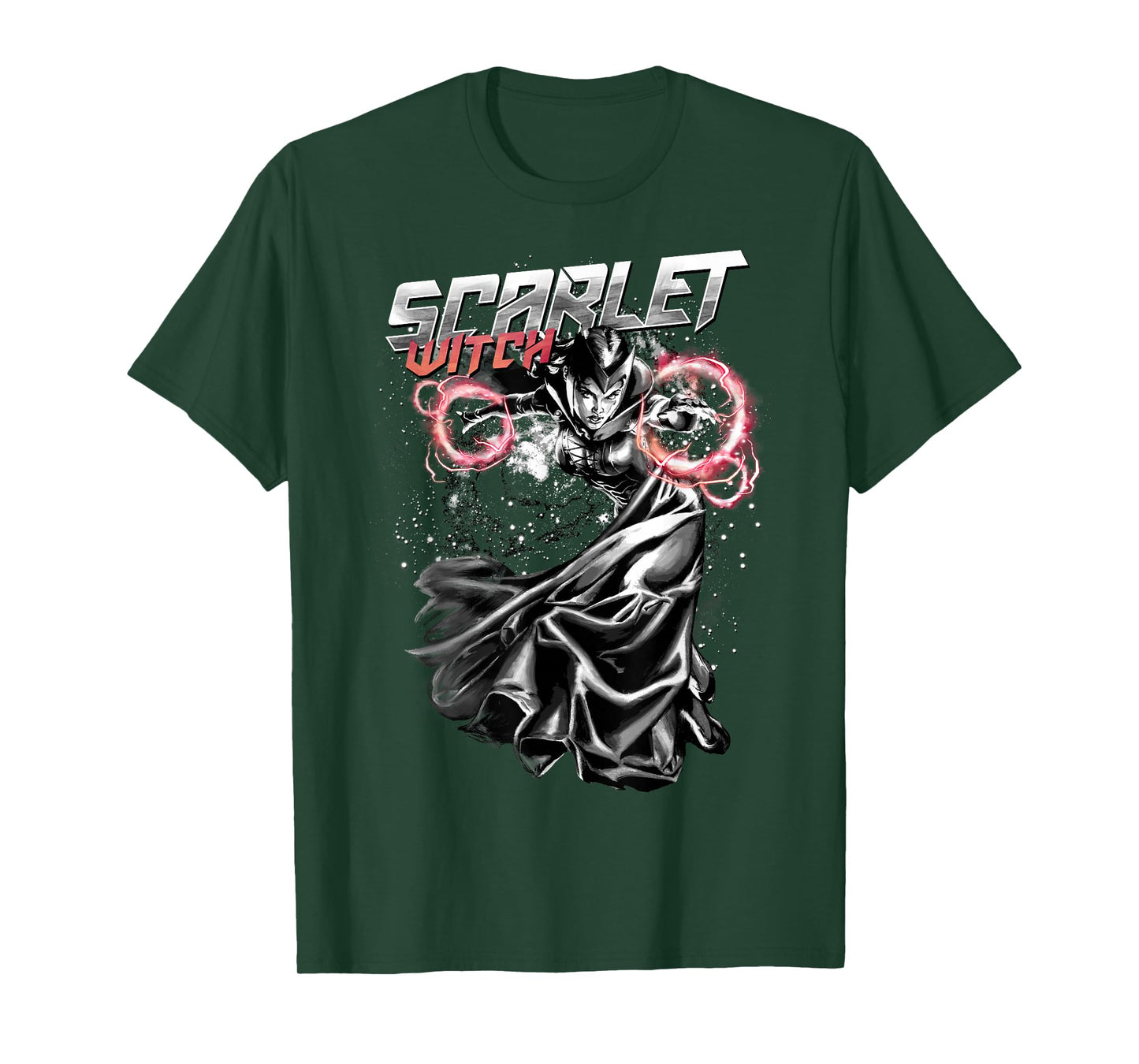 Marvel Scarlet Witch Fire Hexes Graphic T-Shirt T-Shirt