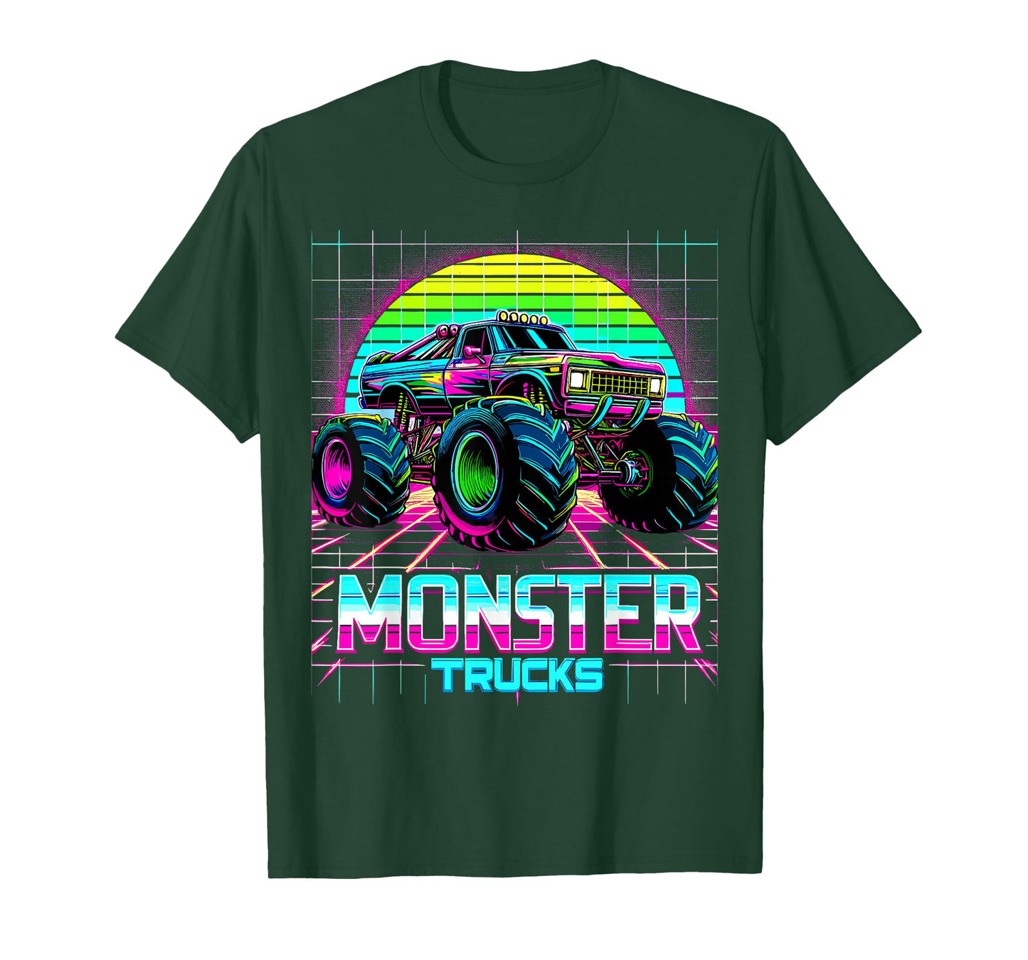 Monster Truck Retro T-Shirt