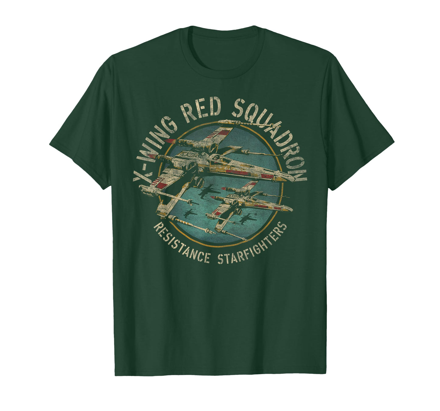 Star Wars X-Wing Squadron Faded Portrait T-Shirt