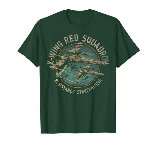 Star Wars X-Wing Squadron Faded Portrait T-Shirt