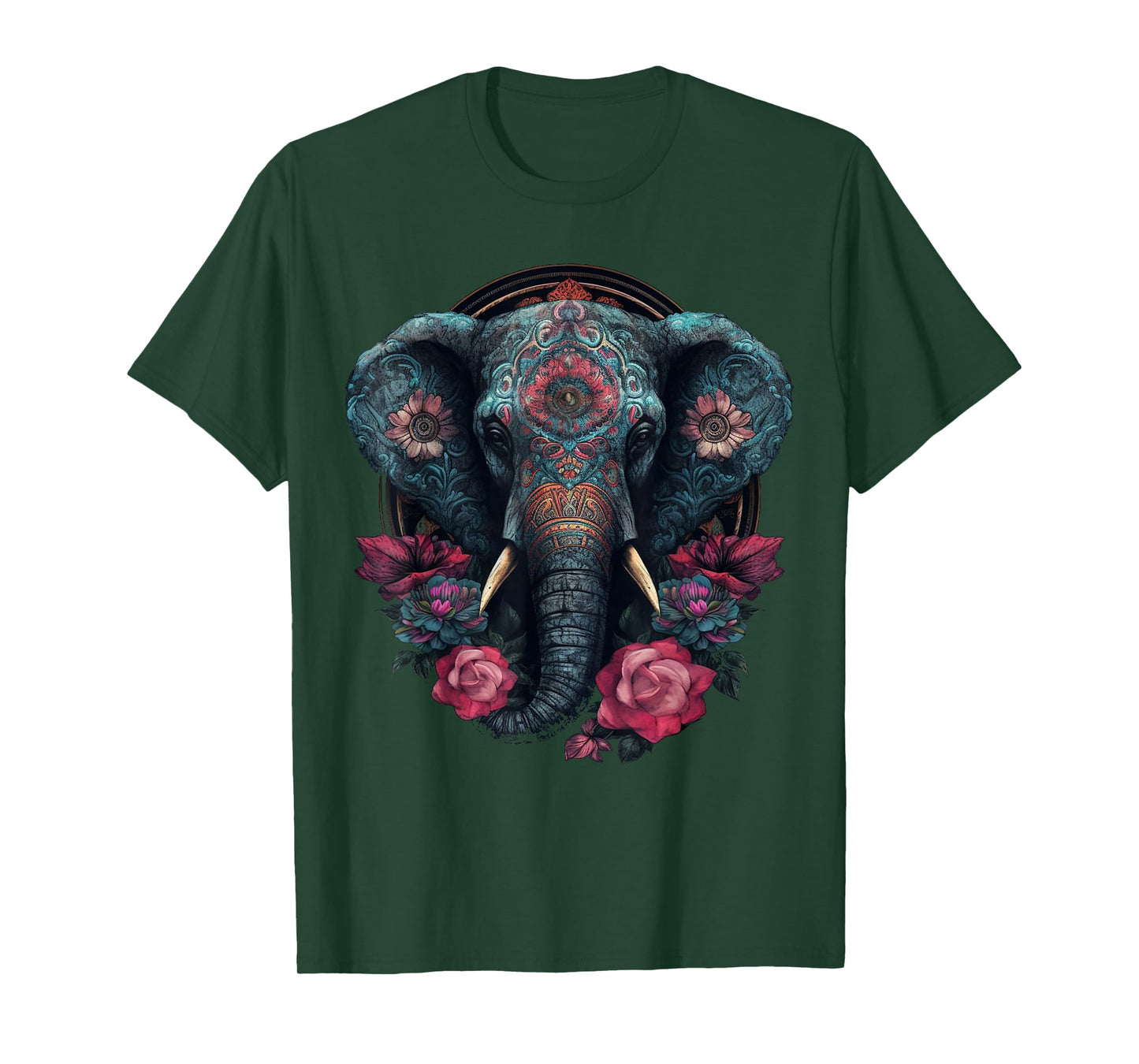 Elephant Art - Animal Zoo Elephant T-Shirt