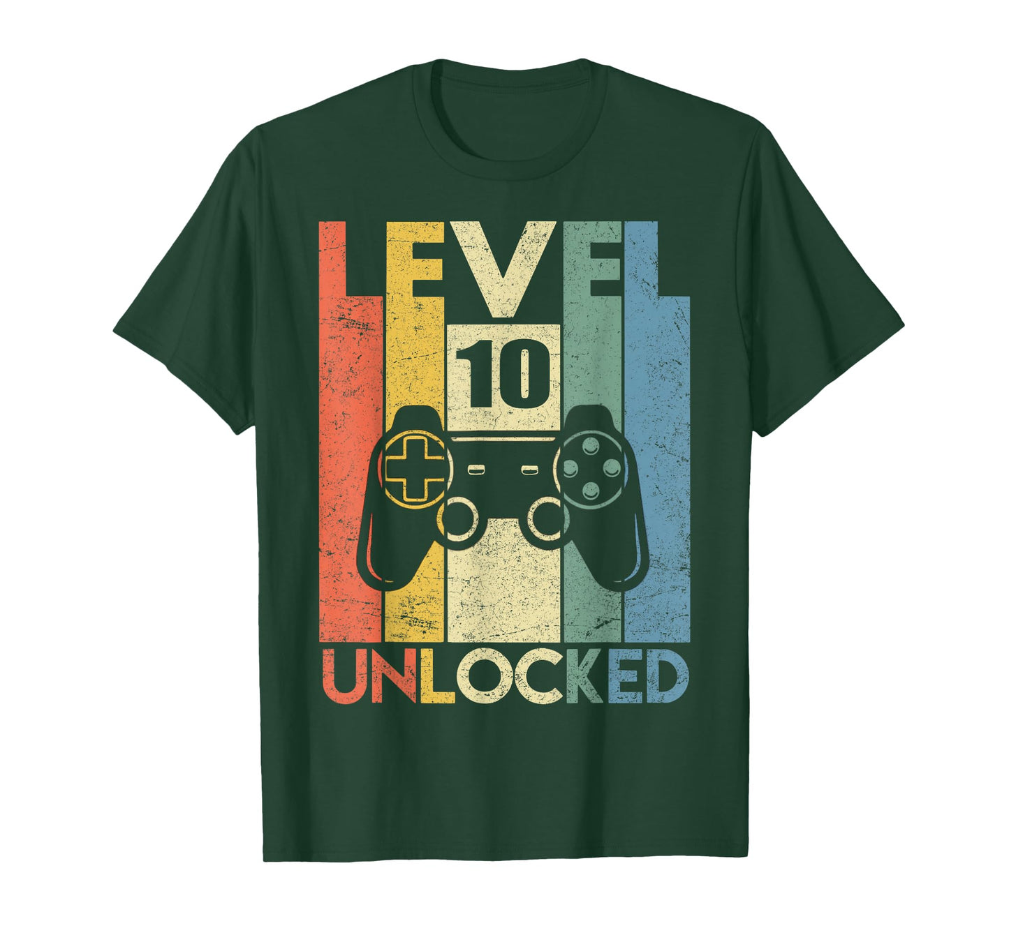 Level 10 Unlocked Funny Video Gamer 10th Birthday Gift T-Shirt