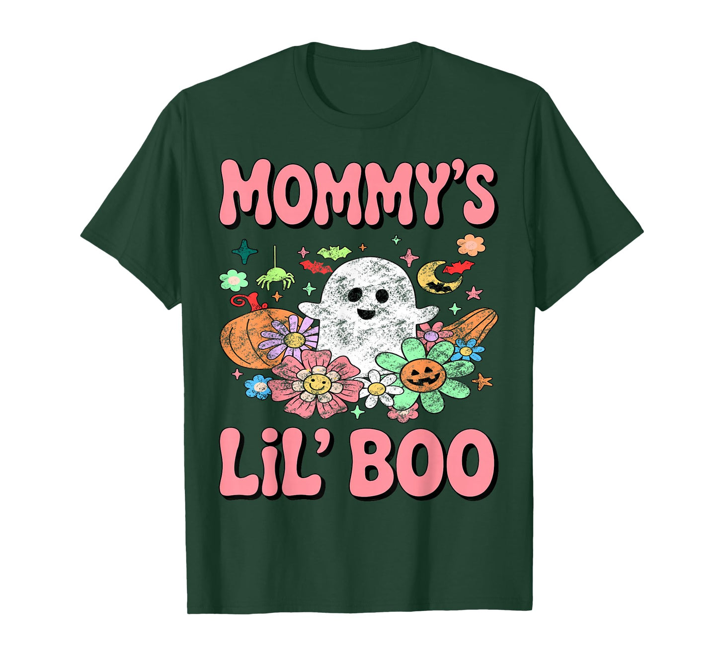 Mommy’s Lil Boo Cute Halloween Toddler Kids Ghost Costume T-Shirt