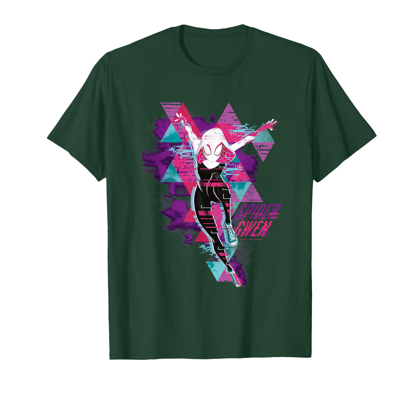 Marvel Spider-Man: Across the Spider-Verse Gwen Glitch T-Shirt