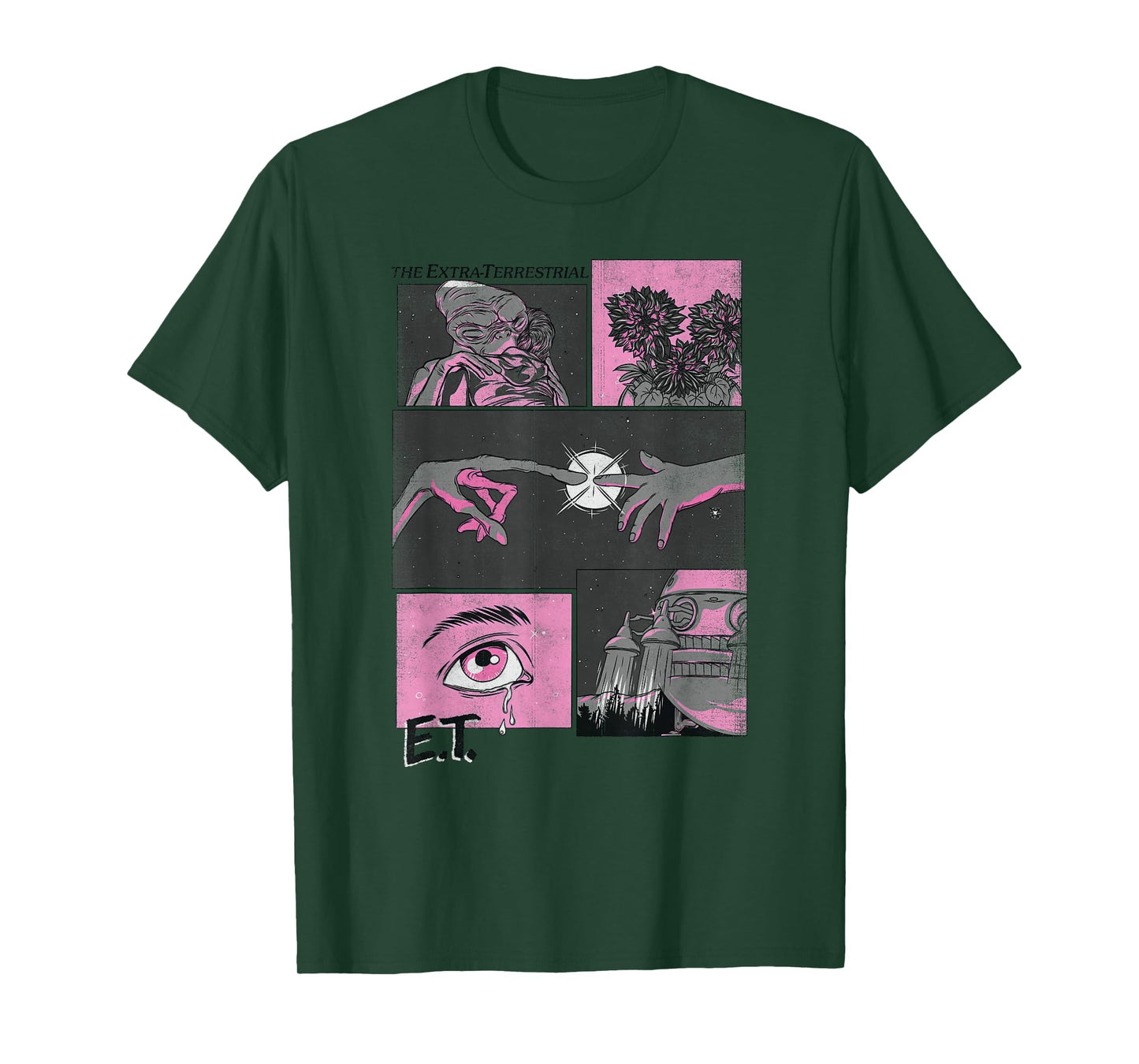 E.T. The Extra-Terrestrial Comic Strip Poster T-Shirt