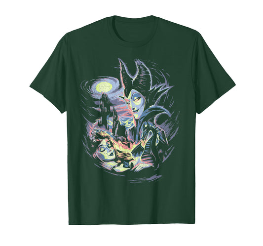 Disney Sleeping Beauty Maleficent Painting Graphic T-Shirt T-Shirt