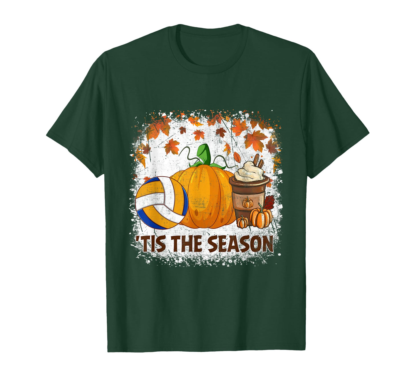 Pumpkin Spice Volleyball Tis The Season Fall Thanksgiving T-Shirt