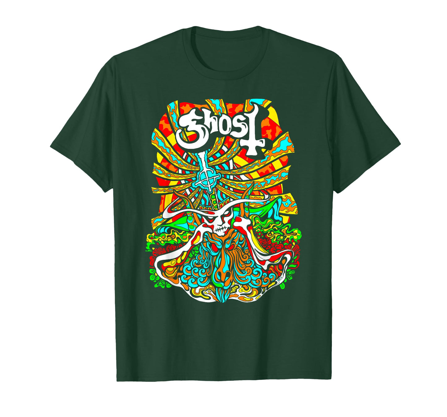 Ghost – Satanic Panic Neon Poster T-Shirt