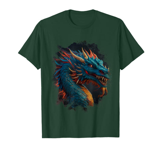 Dragon Tshirt Chinese Mythical Creature Japanese T-Shirt