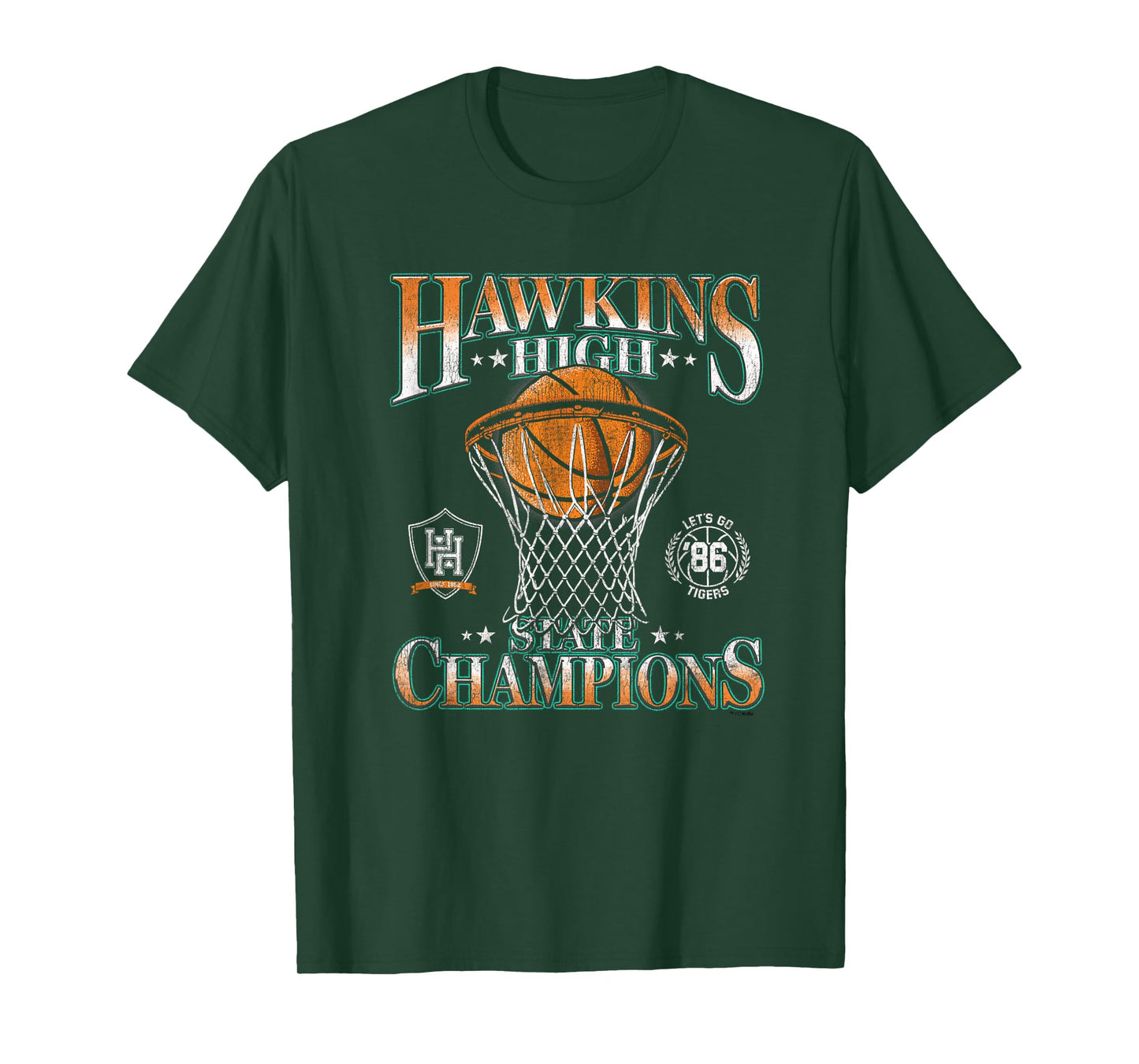 Stranger Things Hawkins High Champions Officially Licensed T-Shirt