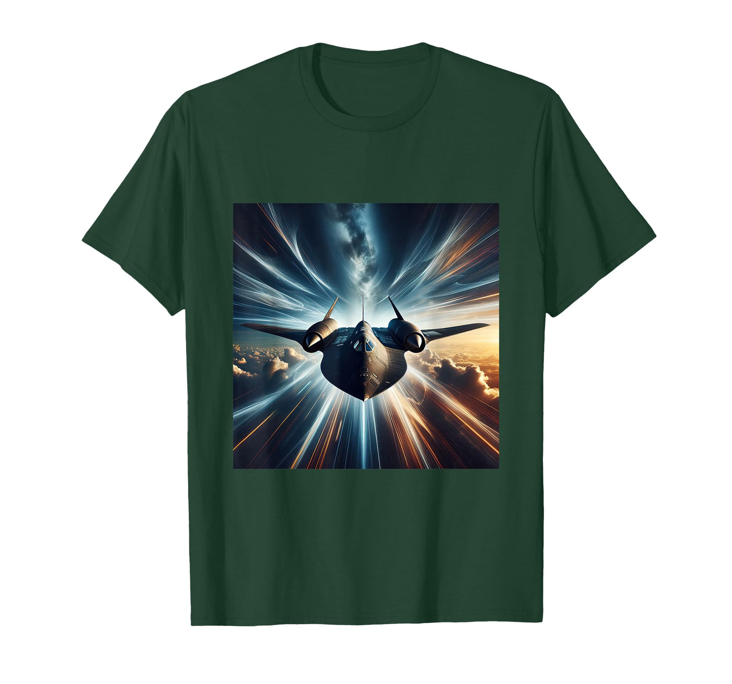 SR 71 Blackbird Fighter Jet Military Aircraft T-Shirt