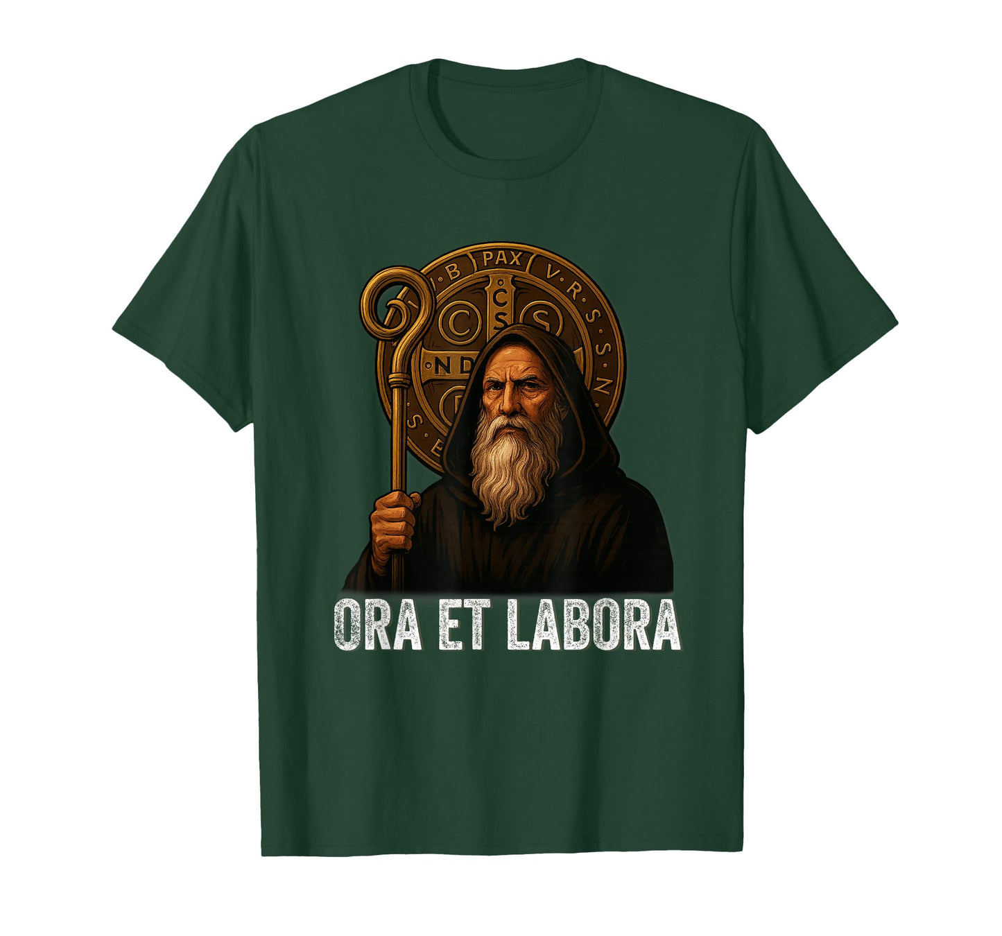 Catholic Saint Benedict Medal T-Shirt