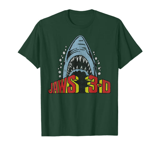 Jaws Retro 3D Poster T-Shirt