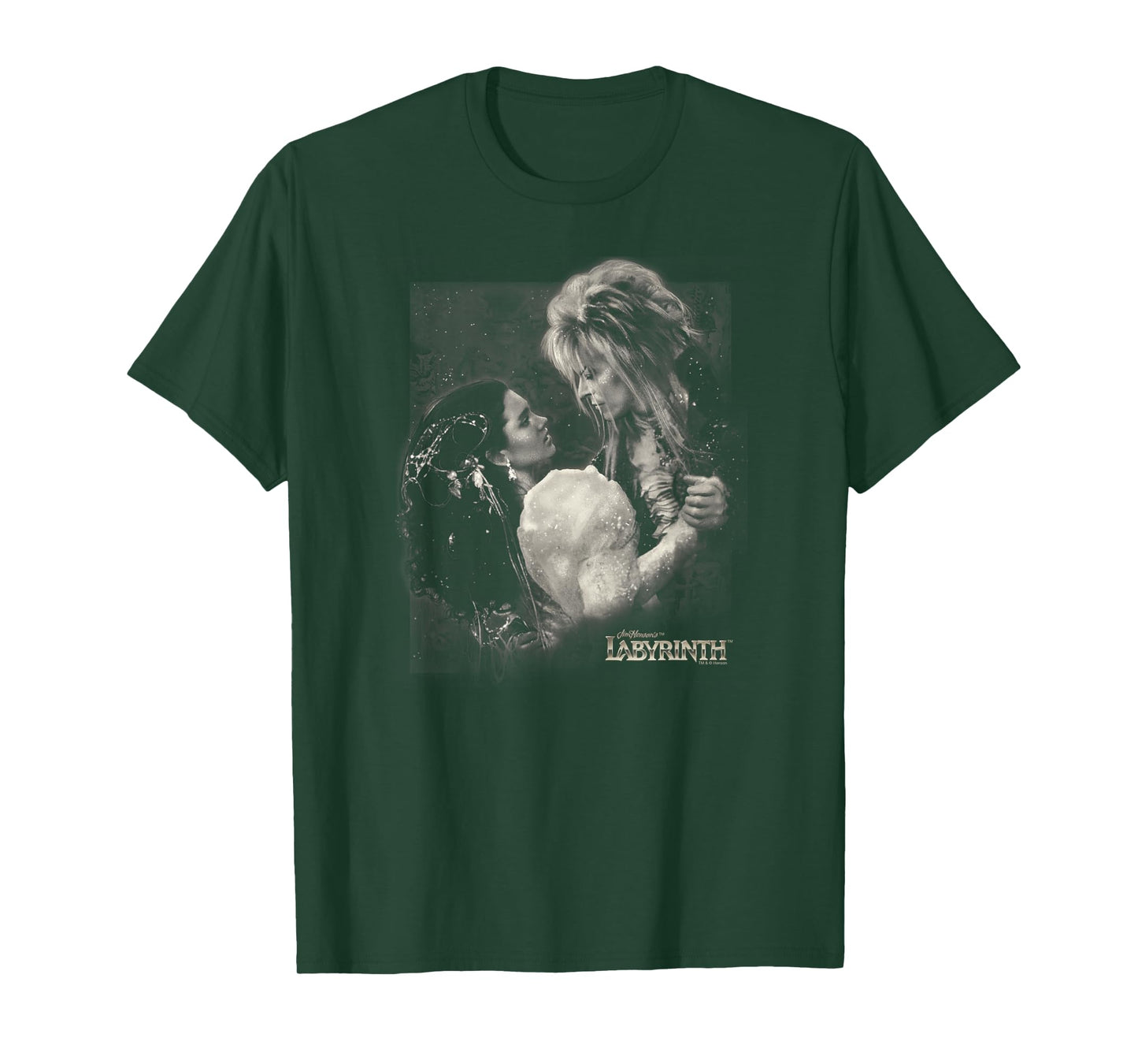 Labyrinth Official Licensed T-Shirt - Adult, Unisex-Adults, Unisex-Kids, Female - Black - Short Sleeve - Crew Neck - Slim Fit - Modern - Dance - Fantasy - Small