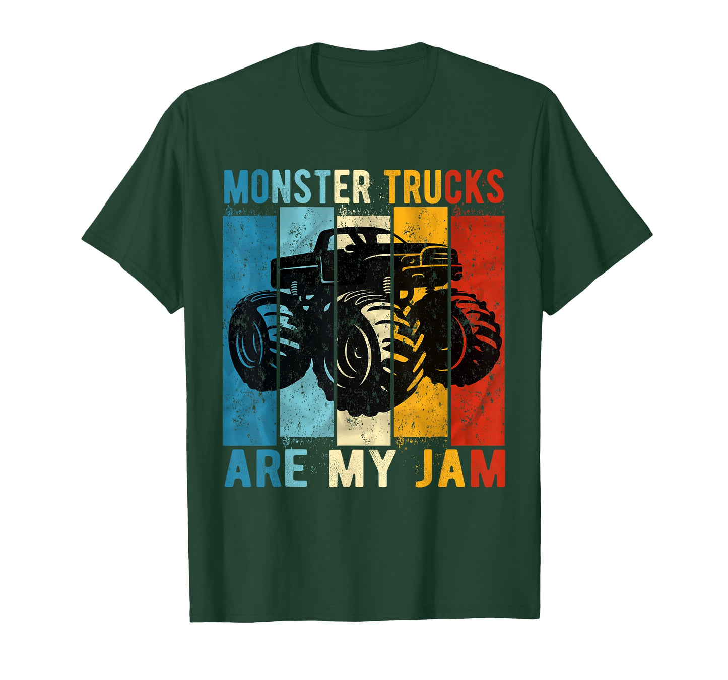 Monster Trucks Are My Jam Vintage Retro Monster Truck T-Shirt
