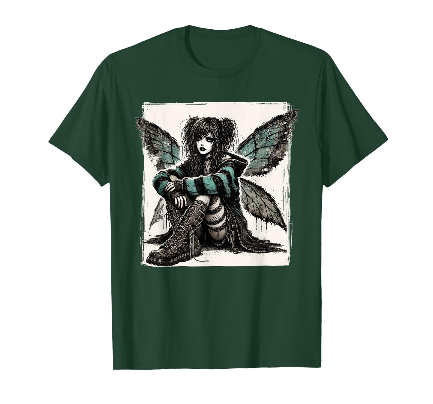Goth Girl Cute Grunge Women Gothic Fairy Goth Emo Girl T-Shirt