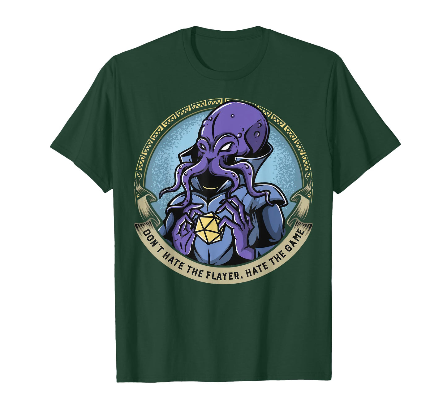 Call Of Ktulu Cthulhu! Don't Hate The Flayer Hate The Game T-Shirt, Small, Black