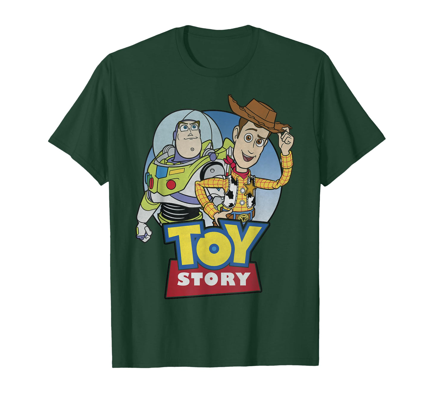 Disney Pixar Toy Story Buzz and Woody Movie Logo T-Shirt