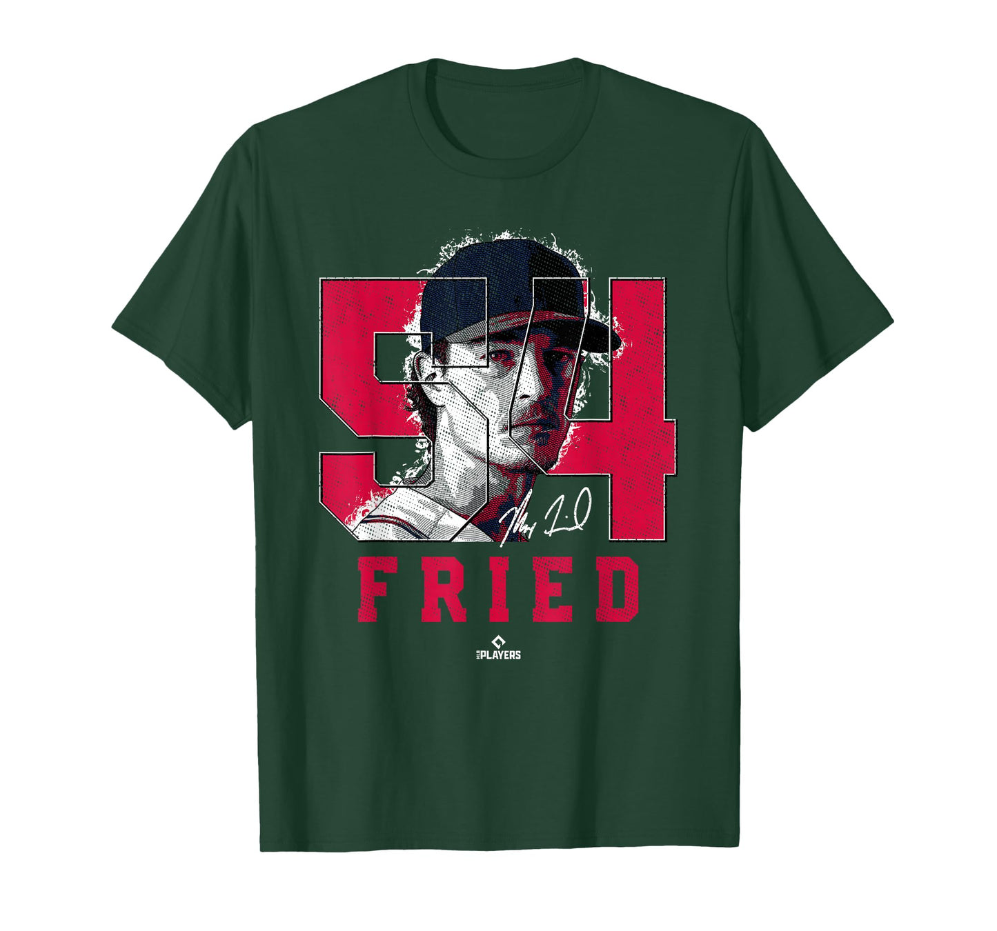 Max Fried Silhouette Maximus Atlanta MLBPA T-Shirt