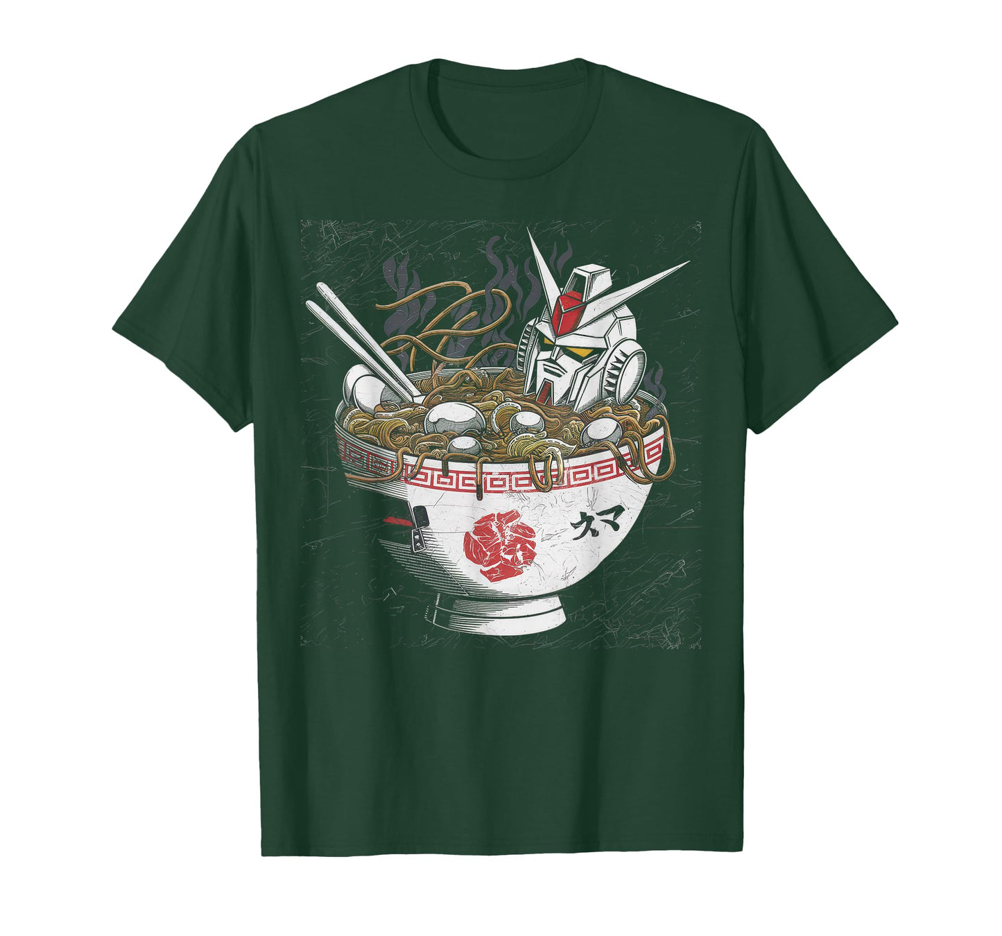 Mecha Tshirt Japanese Mecha Robot Head Anime Art Ukiyo-E T-Shirt