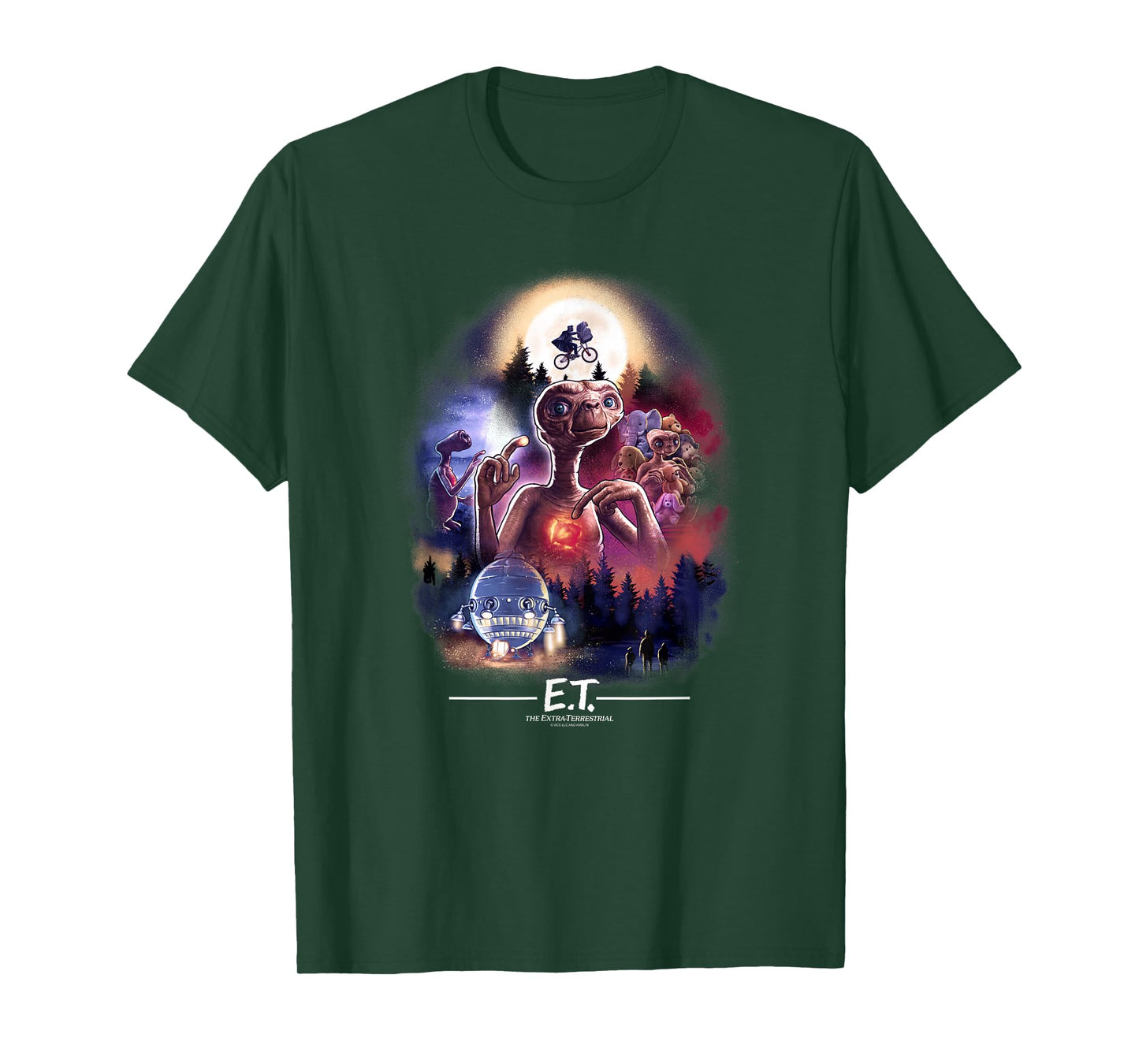 E.T. the Extra-Terrestrial Centered Collage T-Shirt