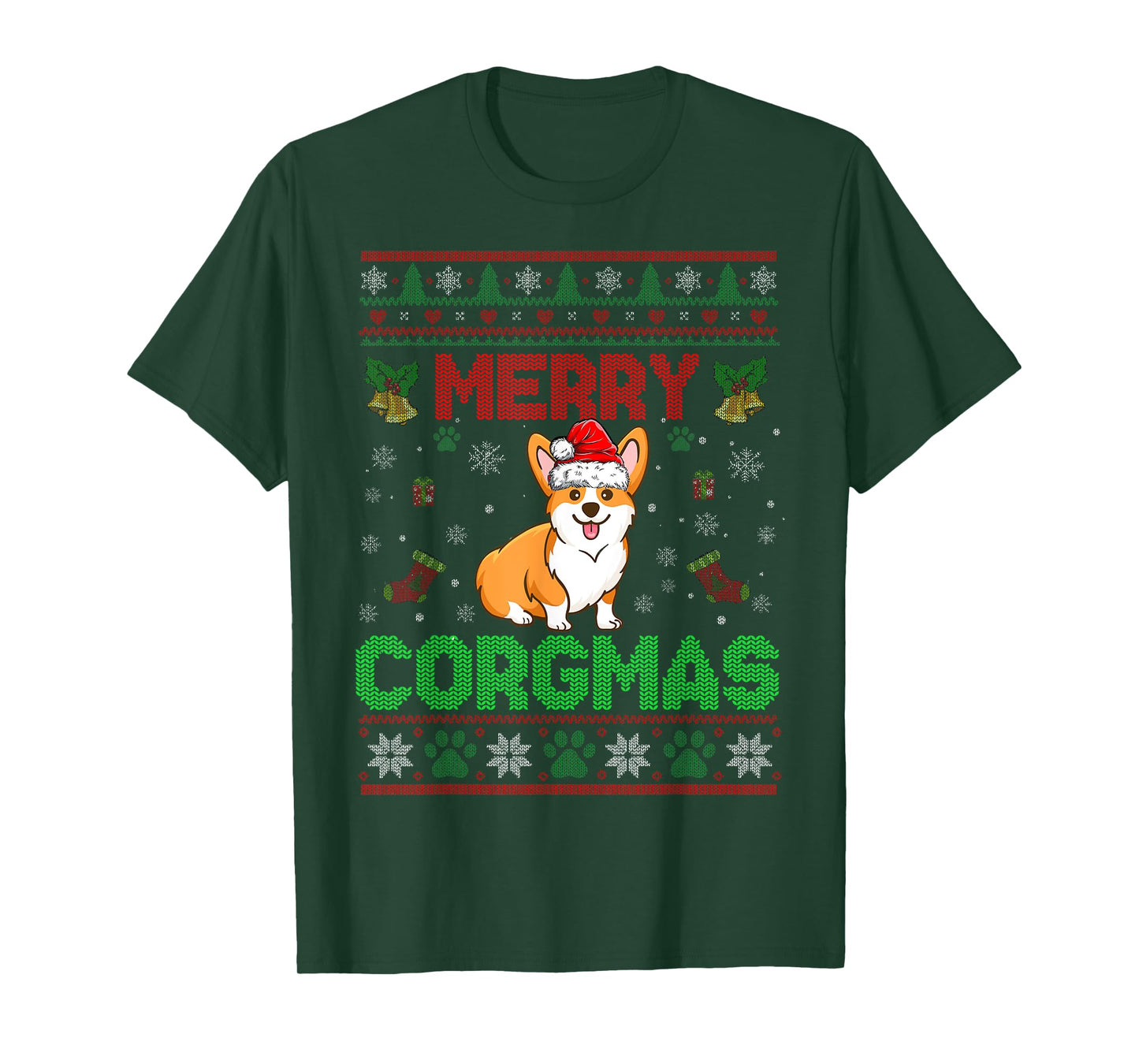 Corgi Christmas Sweater Cool Merry Corgmas Xmas T-Shirt