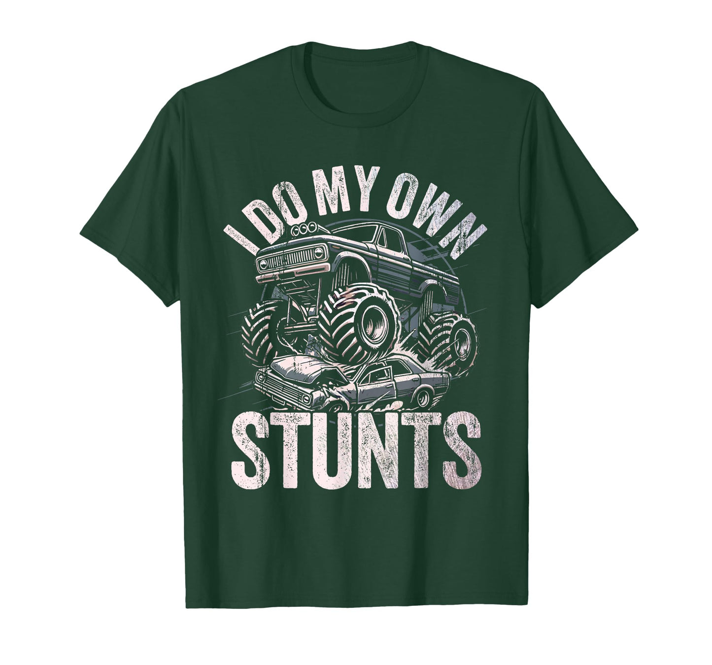 I do my own stunts Funny Monster truck kids T-Shirt