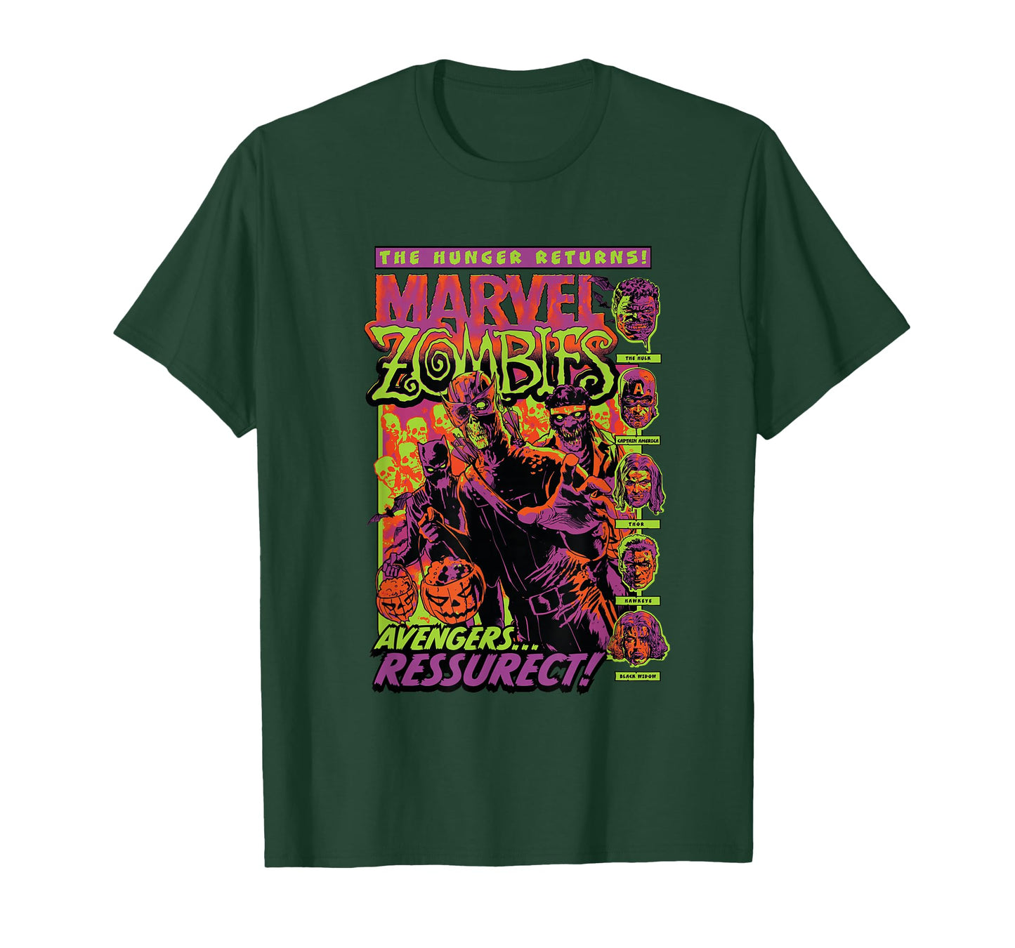 Marvel Zombies Avengers Resurrect Hunger Returns Halloween T-Shirt