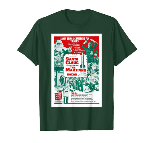 Santa Claus Conquers the Martians T-Shirt Movie Poster T-Shirt