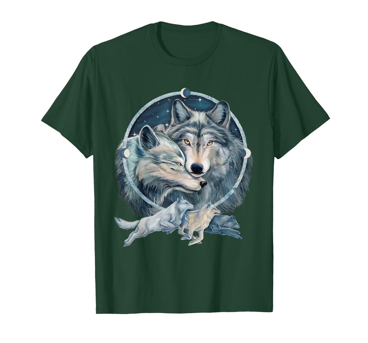 Wolf Dream Catcher Love T-Shirt
