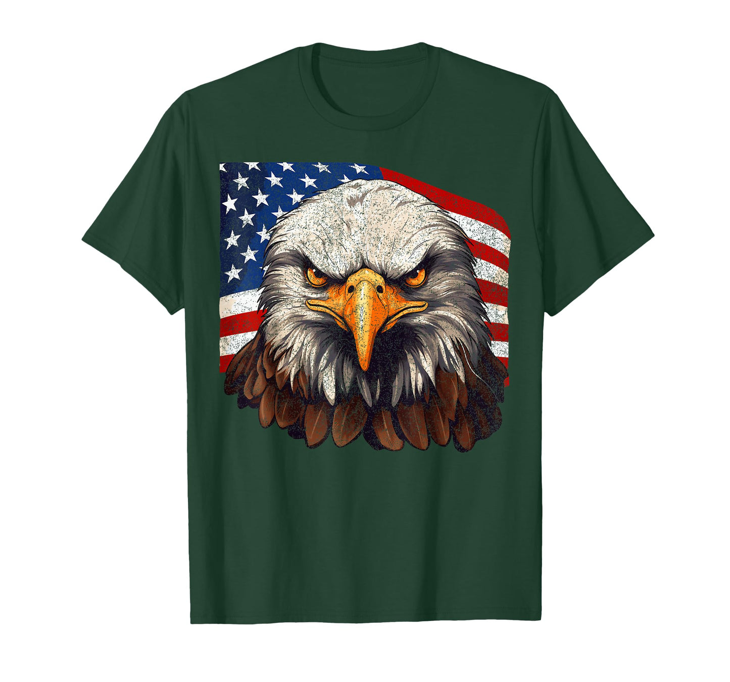American Flag Bald Eagle Patriotic Eagle 4th of July USA T-Shirt
