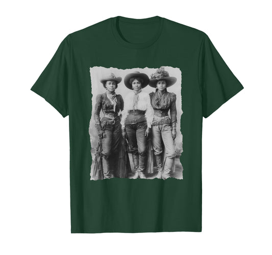 Black African American Cowgirl Western Country Texas Rodeo T-Shirt