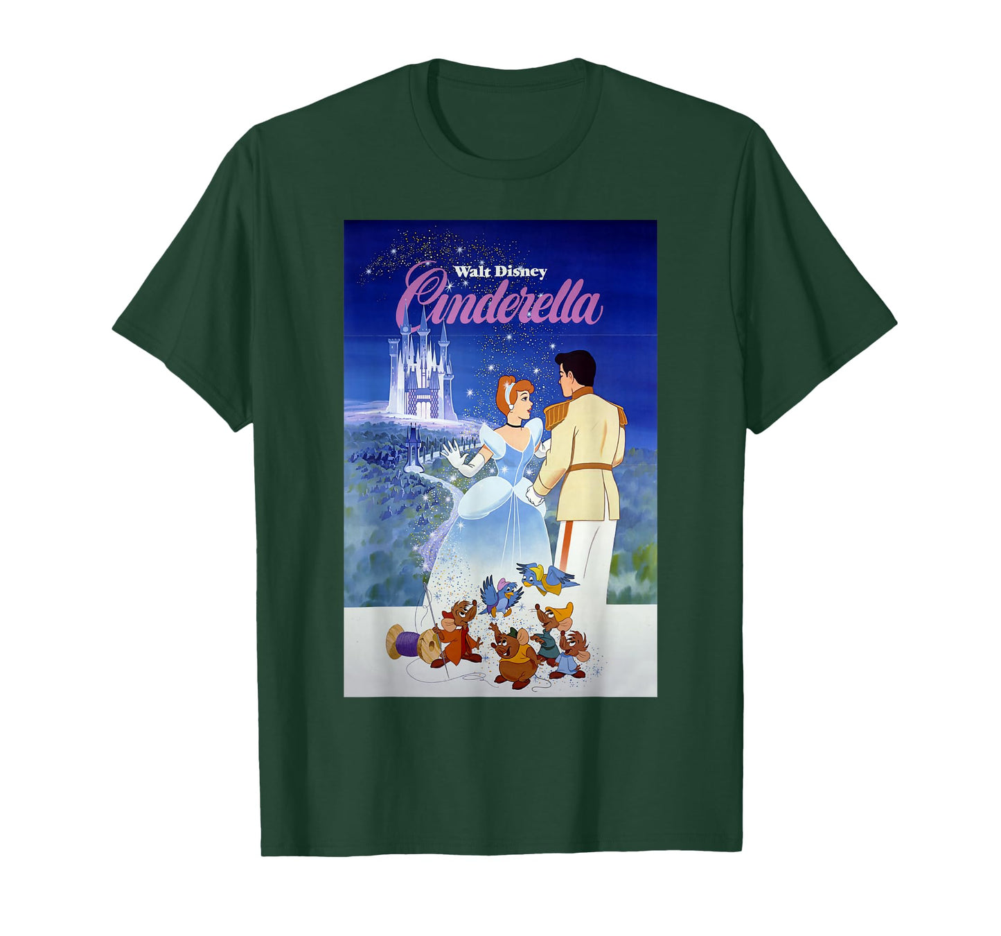 Disney Cinderella Vintage Poster T-Shirt Small
