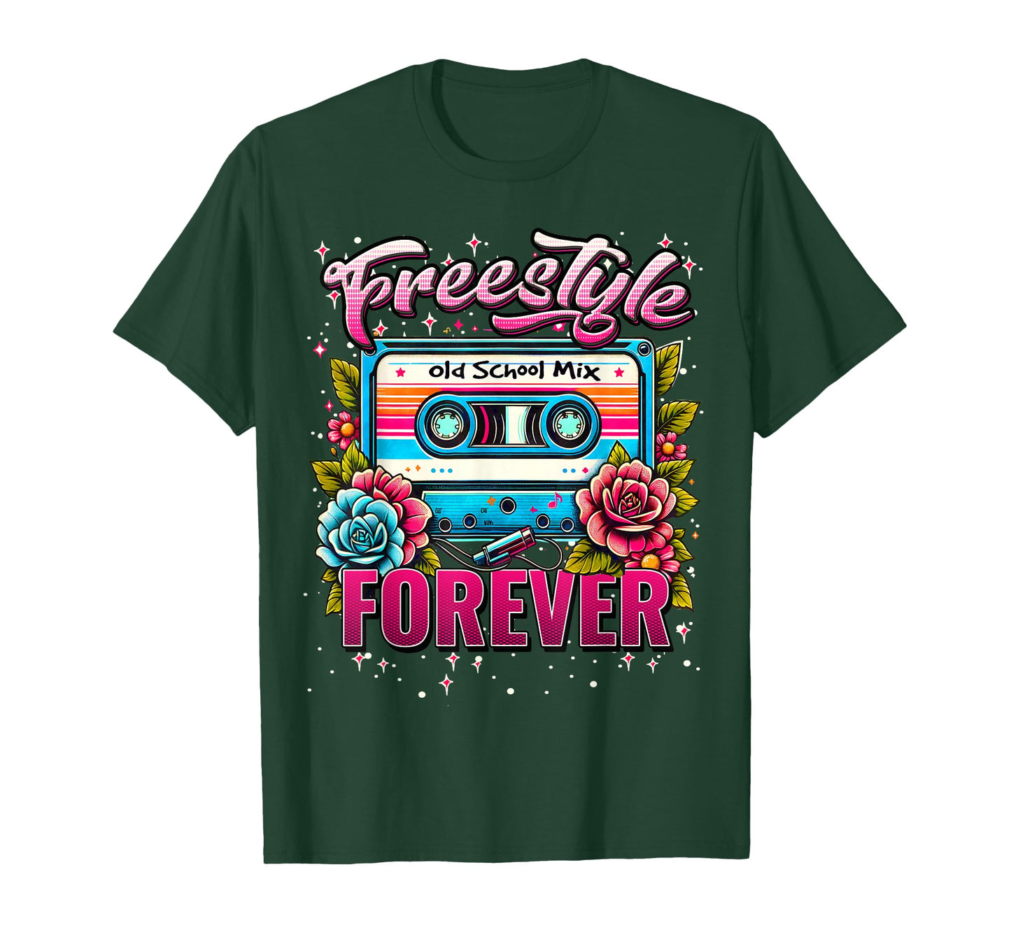 Freestyle Forever Retro 80s Cassette Perfect Concert T-Shirt