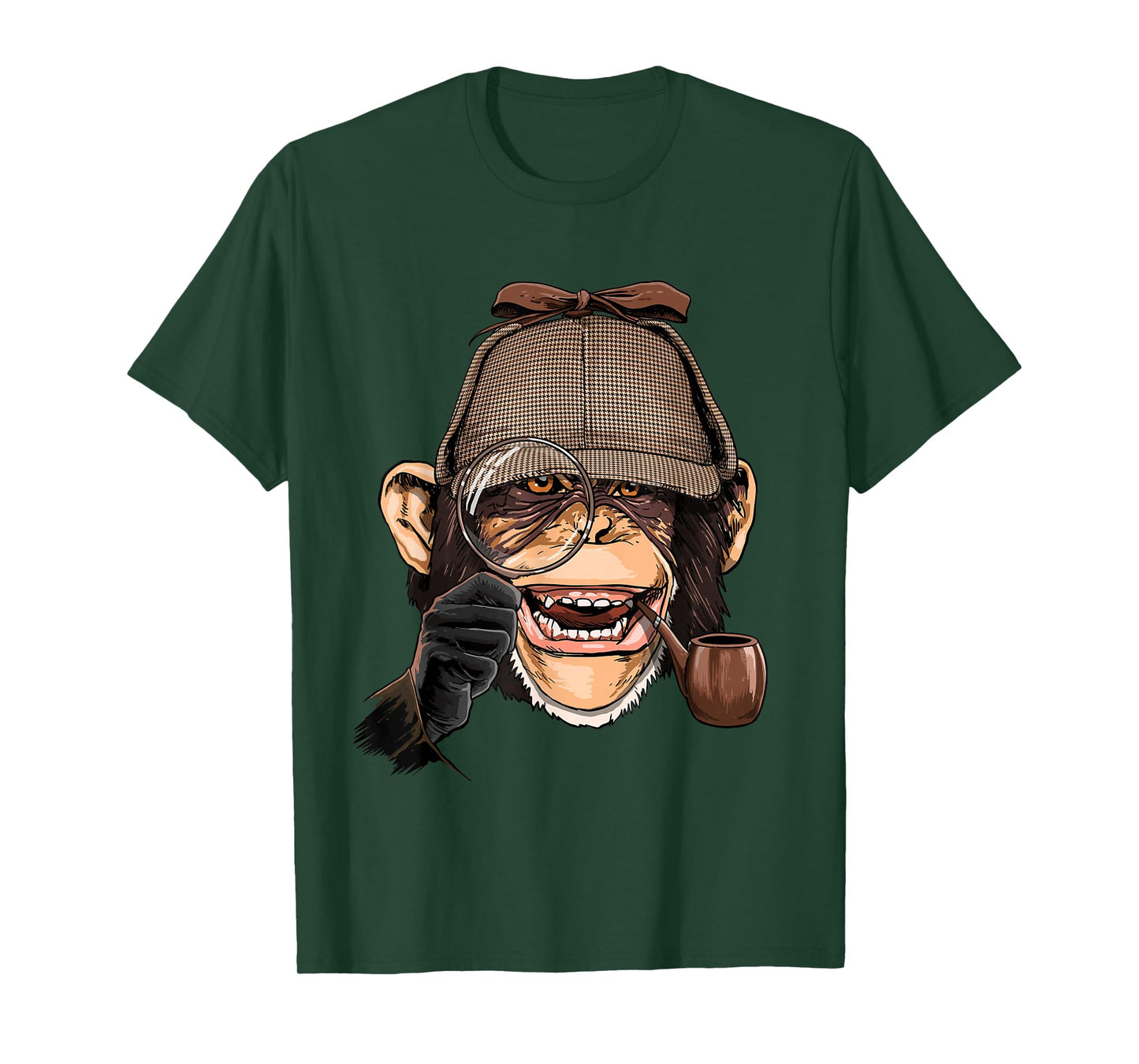 Chimpanzee Detective Great Ape Chimp Primate Animal Lover T-Shirt