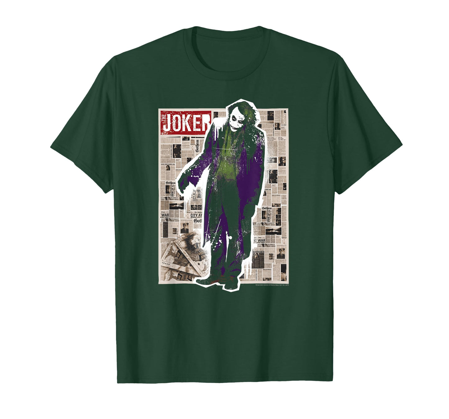 Batman Dark Knight Joker Funny Pages T Shirt T-Shirt