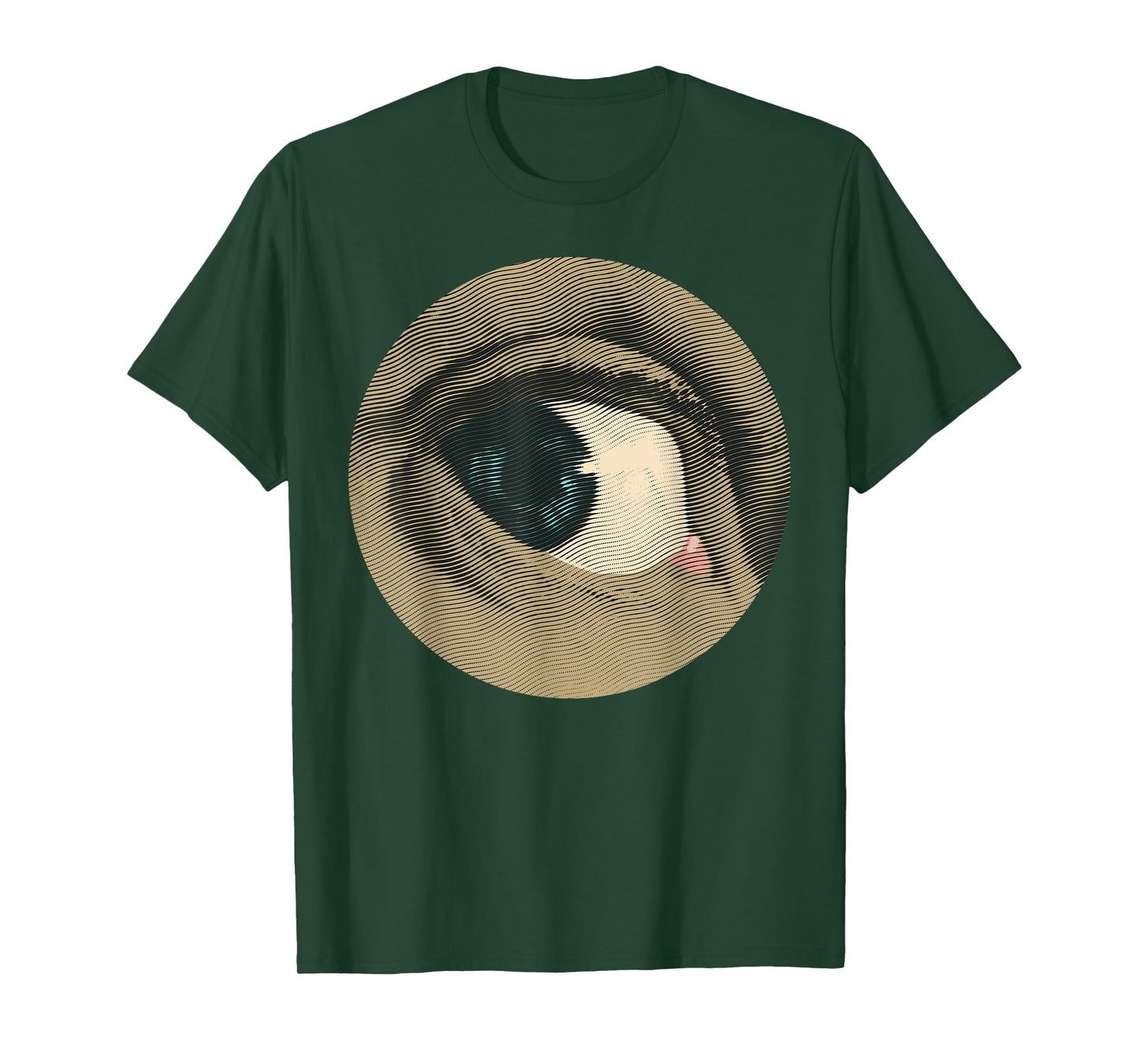 Halftone Eyeball Tshirt - Vintage Eye Engraving Tee T-Shirt
