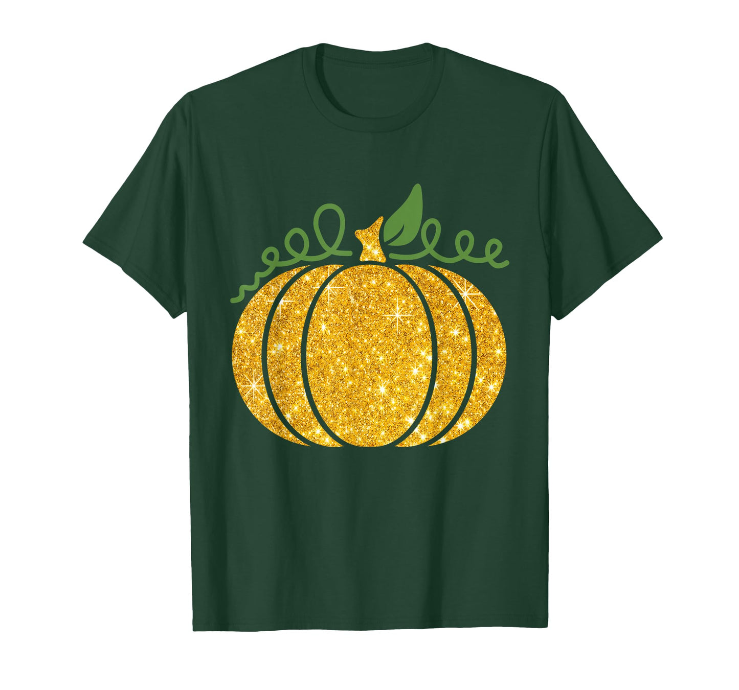 Funny Pumpkin Gold Plaid Print Halloween Fall Thanksgiving T-Shirt