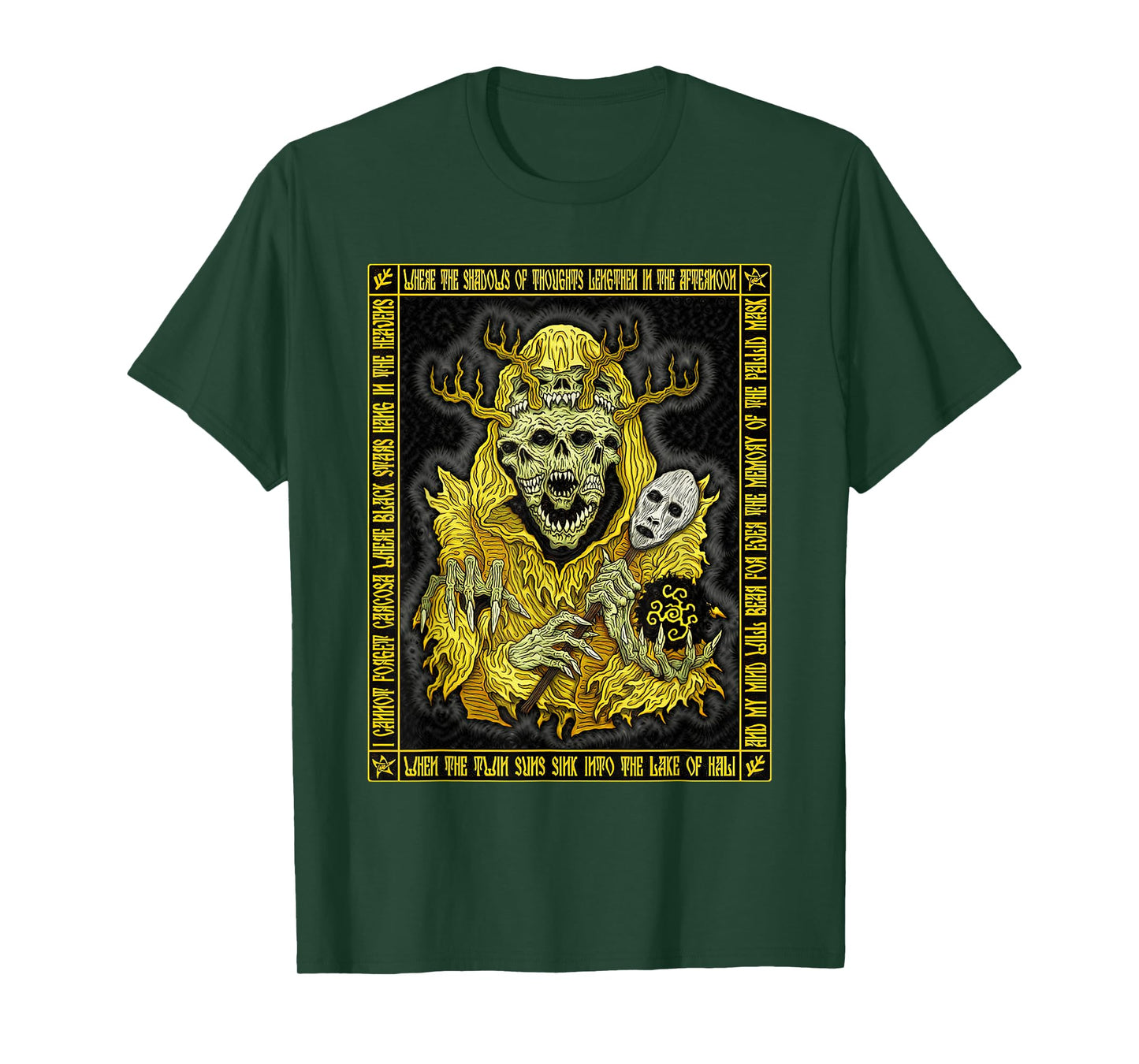Hastur King in Yellow Cthulhu The Yellow Sign T-Shirt