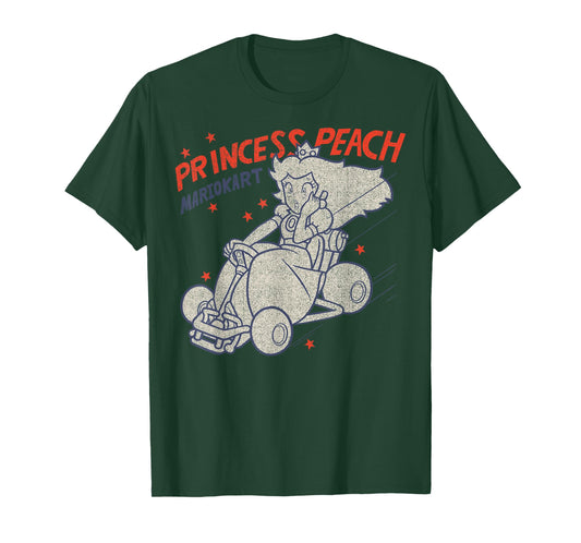 Mario Kart Princess Peach Surprised Outlined Poster T-Shirt