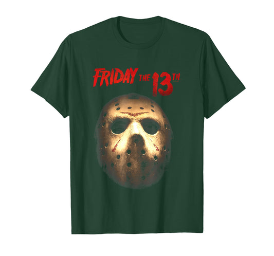 Friday The 13th Jason Voorhees Hockey Mask Distressed T-Shirt