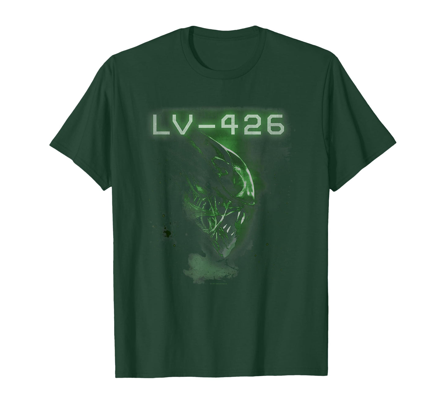 Aliens Lv-426 Iconic Angry Xenomorph Profile Chest Portrait T-Shirt