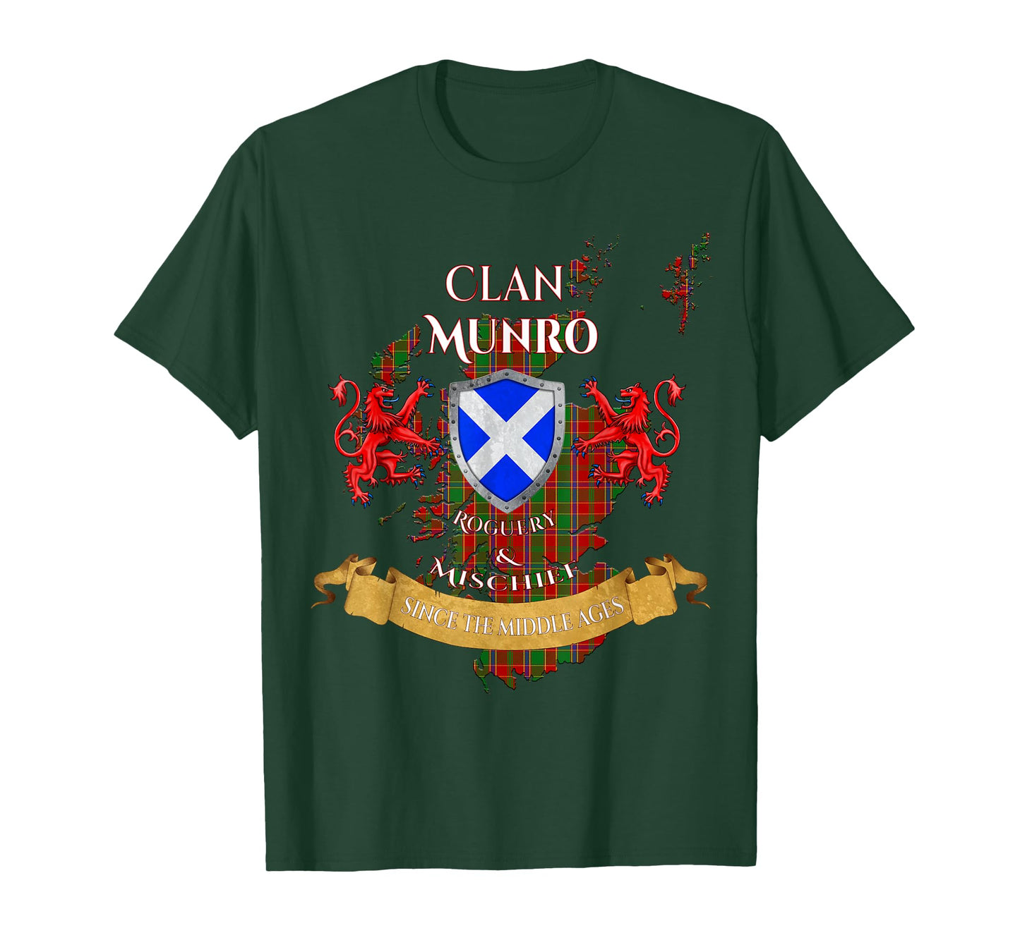 Munro Scottish Family Clan Middle Ages Mischief T-Shirt