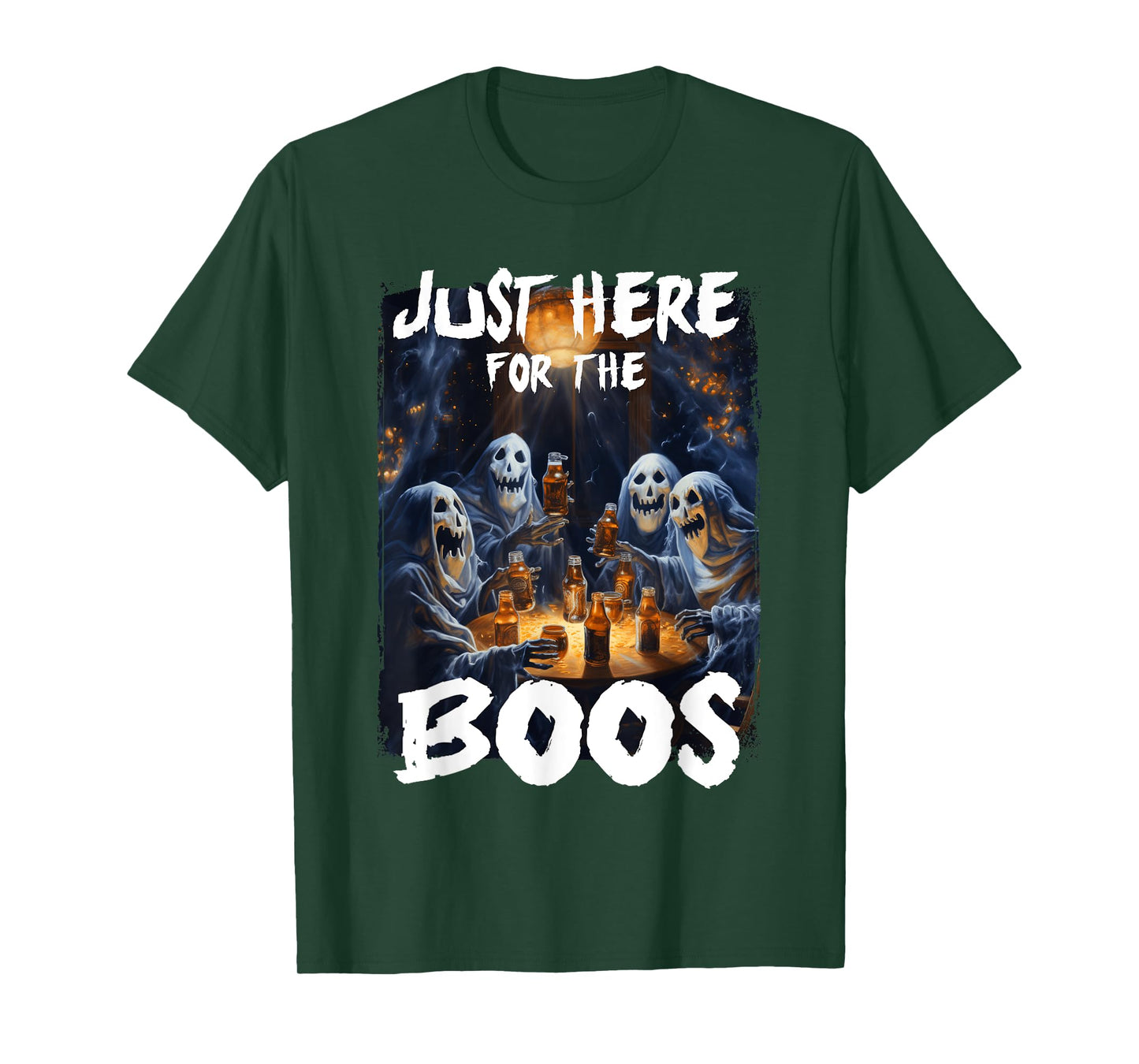 I'm Just Here For The Boos Ghost Funny Men Women Halloween T-Shirt