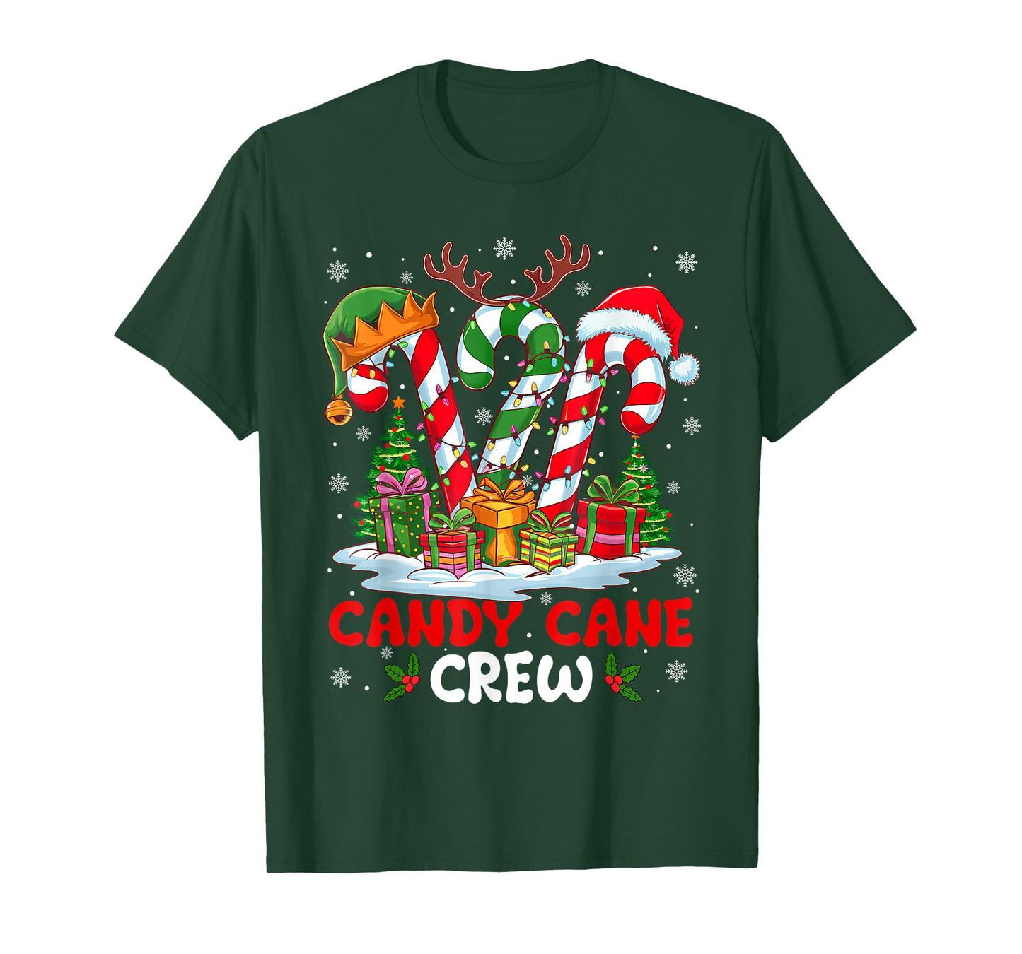 Candy Cane Crew Christmas Xmas Love Candy Boys Girls Kids T-Shirt